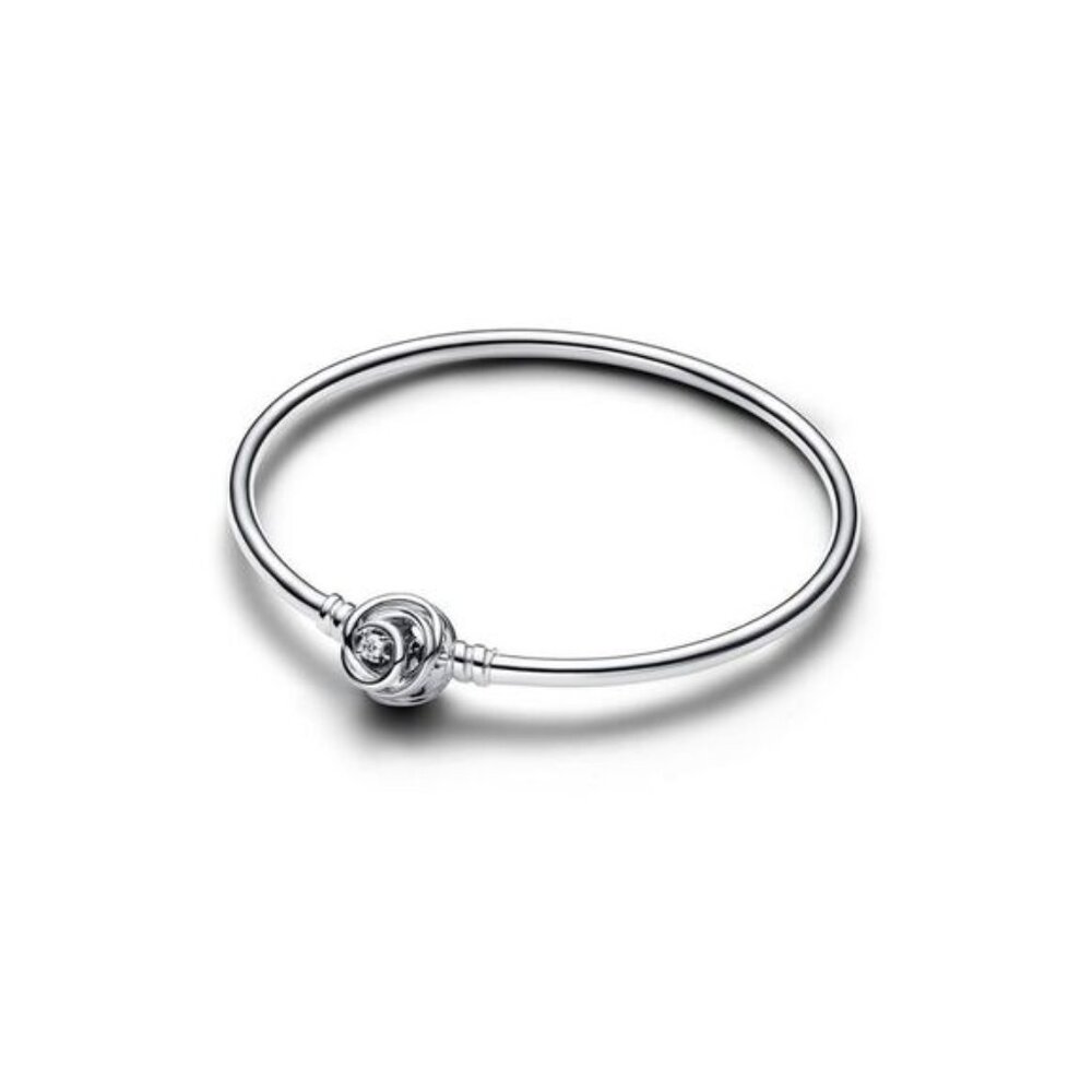 Pandora Moments Silver Bangle Bracelet